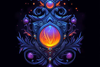 do awesome rpg fantasy or sci fi logo for you