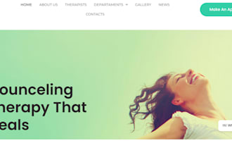 build therapy website booking appointment life coaching counseling website