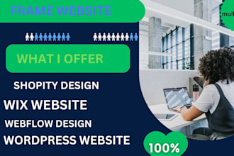 expert to design or develop website using webflow, framer or wix