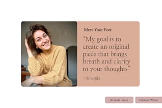 write custom poetry perfect for gifts and keepsakes