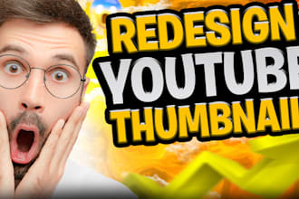 design clickbait attractive youtube thumbnails in 3 hours