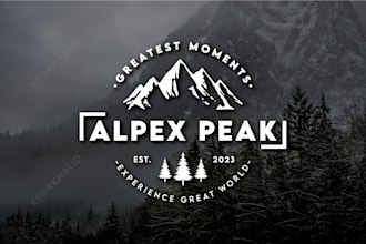 do vintage adventure mountain and outdoor logo design