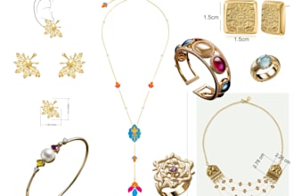 design custom jewelry pieces and collections with realistic renders