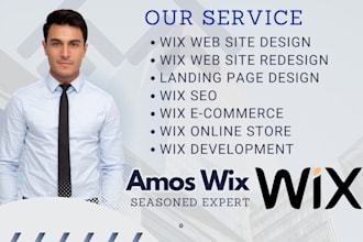 build wix website design, wix studio for wix ecommerce website wix landing page