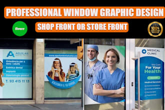 design window graphics, decals, stickers, shop front and store front