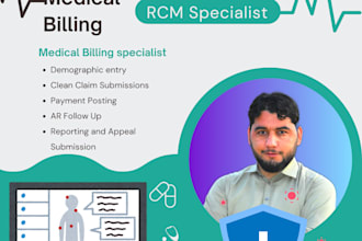 provide hipaa certified medical biller ar specialist rcm denial management