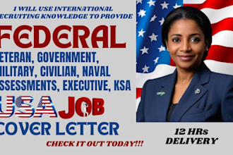 provide military veteran civilian resume federal government cv usajob assessment