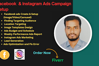 be your fb and ig meta ads setup budget and targeted audience lead generation