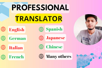 manually translate into english, german, french and italian with accuracy