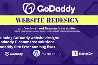 godaddy website redesign design godaddy expert webpage godaddy seo store