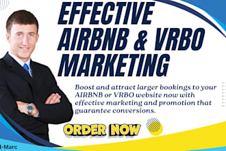 boost your vrbo and airbnb website, airbnb promotion to drive guests and booking