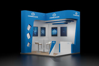 professional 3d exhibition stall design