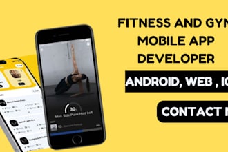 develop fitness gym app fitness app gym app mobile app for android and IOS