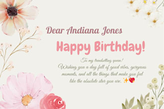 design cute greeting card for your birthdays