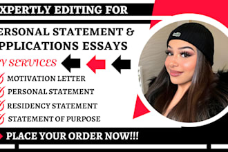 edit your personal statement, sop, medical school, eras residency, resume, MBA