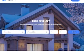 design vacation rental website, short term rental, hotel booking website
