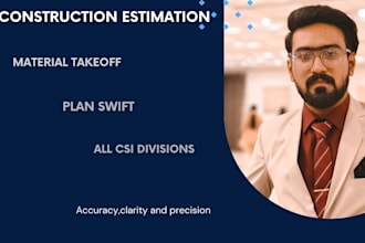 do accurate material takeoff quantity takeoff and complete estimation