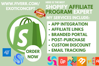 setup shopify affiliate program loyalty program uppromote bixgrow recomsale jaka