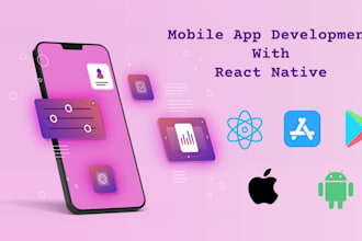 build hybrid mobile app for android, ios using react native