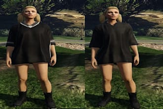 develop and resize your ped short or tall for gta fivem server game ped