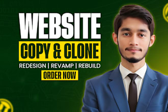 copy clone duplicate or redesign any website