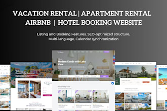 create hotel booking website, group home website, assisted living website