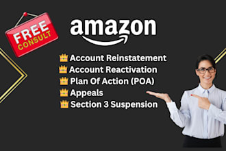 reactivate your amazon account and resolve suspension with section 3 plan