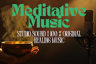 create meditating music and voices