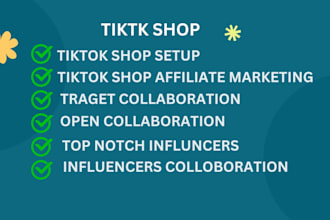 tiktok setup, assist you in tiktok shop affiliate marketing