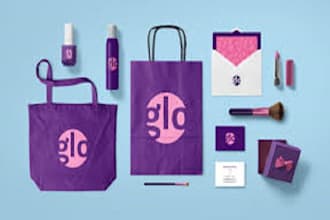 design complete corporate brand identity design with logo and full brand kit