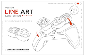 do line art illustration and instruction manual