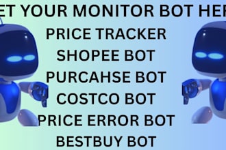build shopee bot, price error bot, purchase bot, flipkart bot, costco bot