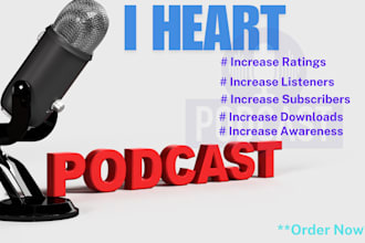 play your song and promote podcast on iheart podcast