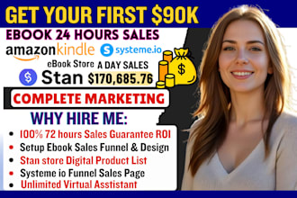 design eyecatchy converting ebook marketing sales funnel on systeme io promotion