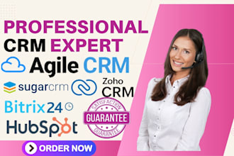 setup agile crm automation project management zoho hubspot bitrix24 sugar crm
