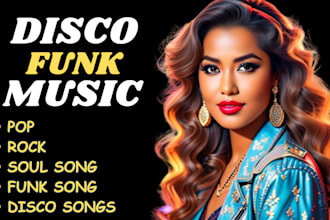 produce your disco songs, funk music, pop song, soul music