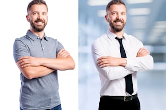 retouch your business headshot for social media and linkedin
