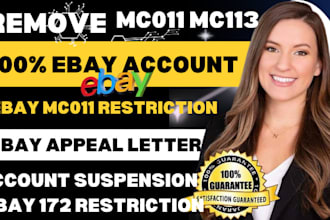 reinstate your ebay account suspension mc011 mc113 and any matters