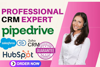 setup salesforce CRM hubspot zoho pipedrive lighting apex integration automation