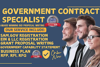 write government contract bid proposal writing government contract rfp rfq rfi