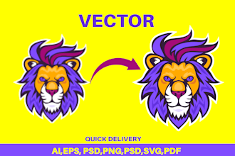 redraw and convert your logo or image into high quality vector formats ai pdf