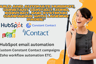 build and automate hubspot constant contact zoho icontact system io campaign