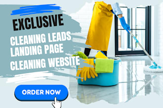 generate cleaning leads laundry service leads responsive cleaning website