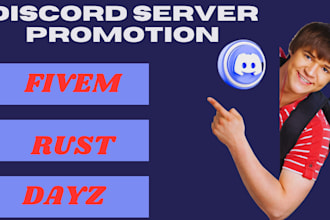 discord server promotion game server fivem rust gaming discord server promotion