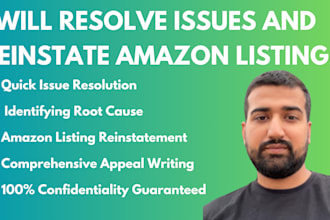 resolve issues and reinstate amazon listing