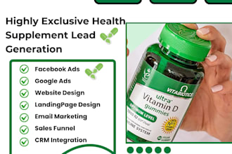 generate health supplement leads vitamin supplement fitness supplement leads