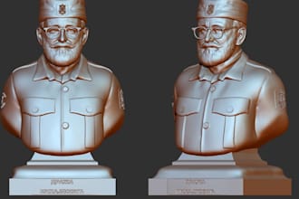 sculpt 3d head, 3d helmet 3d mask 3d face 3d bust model 3d printing blender