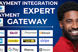 integrate paypal stripe square klarna payment gateways into your website