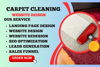 design carpet cleaning website window cleaning website commercial cleaning leads