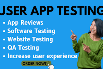 do beta user testing app user experience website software usability qa testing